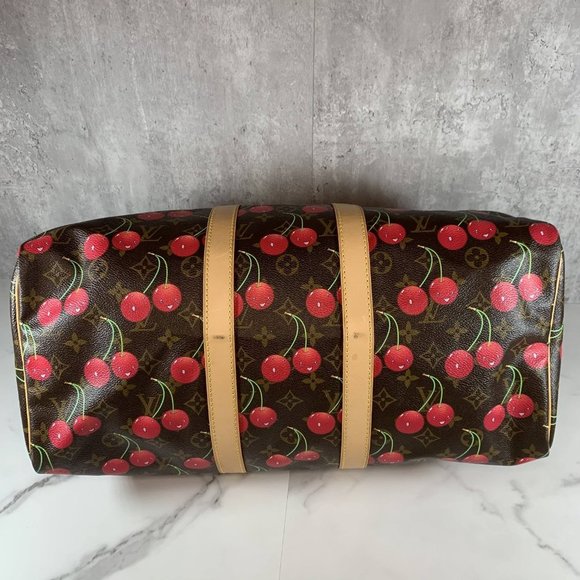 βSOLDβ π Louis Vuitton Cherry Keepall 45 Cerises Weekend Monogram bag Murakami - Picture 4 of 16